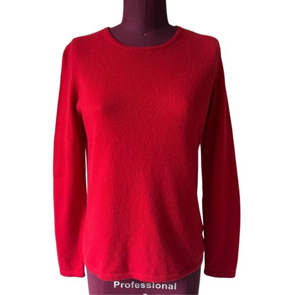 Charter Club Cashmere Crewneck Sweater size S Red - Picture 1 of 6